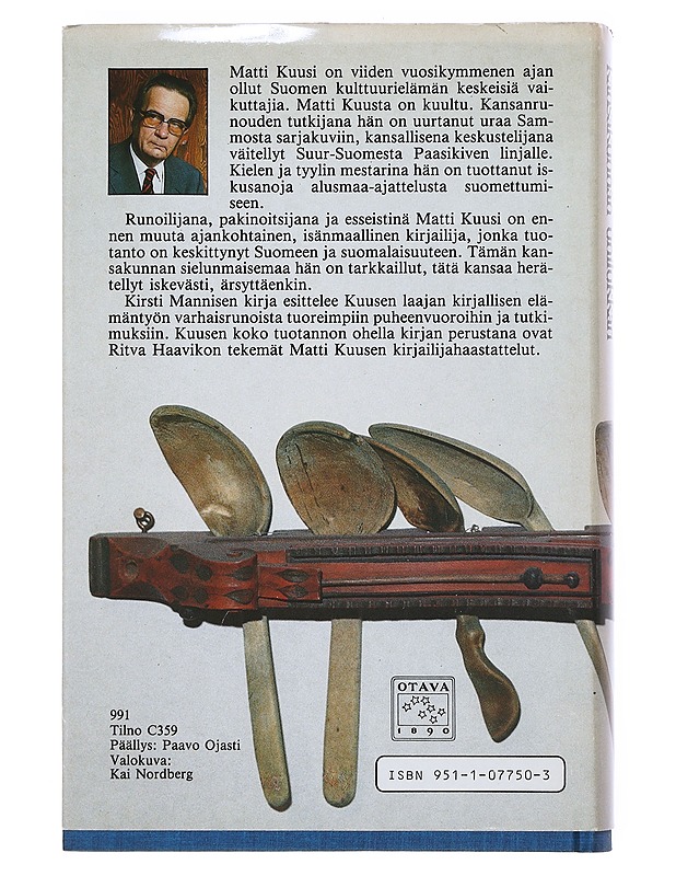 Matti Kuusi - kansakunnan unilukkari - Kirsti Manninen - Elämäkerrat ja muistelmat - 10105519306 - 1