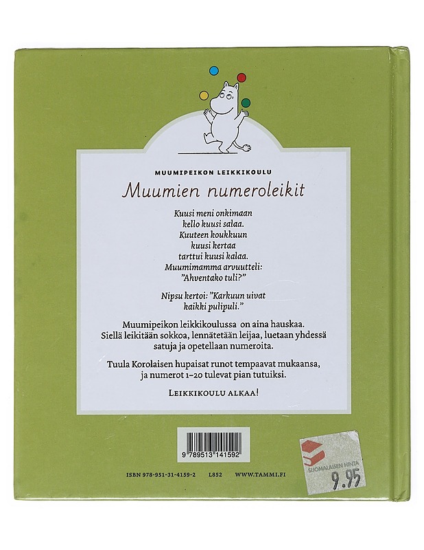 Muumien numeroleikit - Korolainen, Tuula - Lastenkirjat - 10105519359 - 1