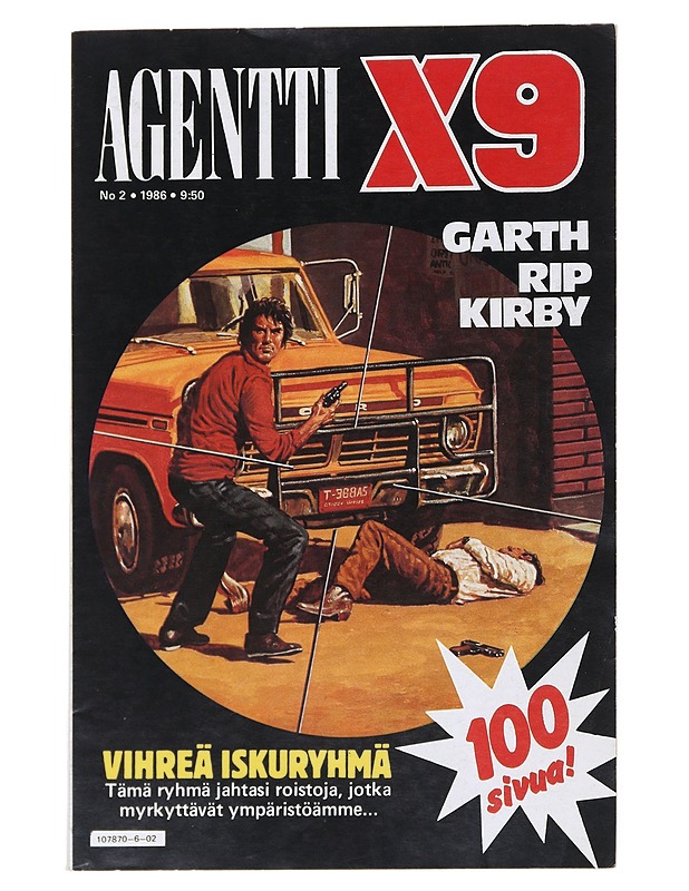 Agentti X9 : No 2/1986 - M. Tulosmaa - Sarjakuvat - 10105519409 - 0