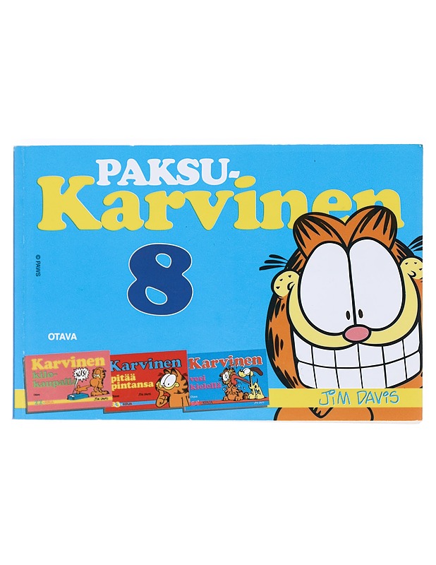 Paksu-Karvinen 8, Karvinen kilokaupalla ; Karvinen pitää pintansa ; Karvinen vesi kielellä - Davis, Jim - Sarjakuvat - 10105519410 - 0
