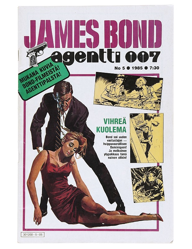 James Bond : agentti 007 : No 5/1985 - M. Tulosmaa - Sarjakuvat - 10105519446 - 0