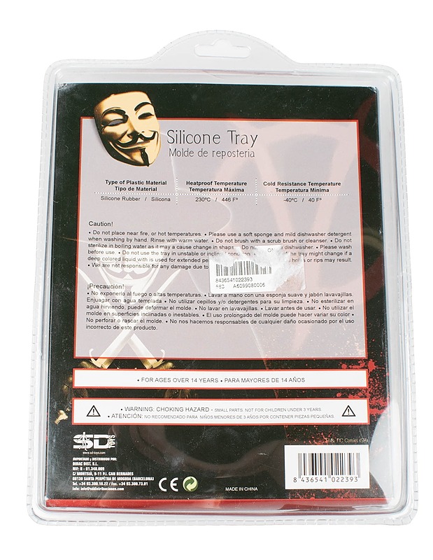 SD TOYS V for Vendetta leivontavuoka - Muut astiat - 10105519474 - 1