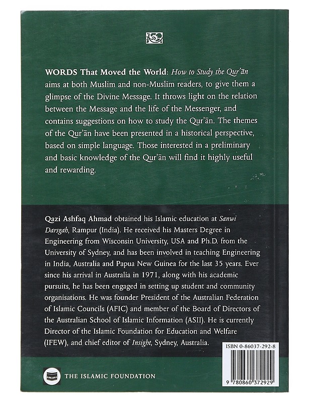 Words That Moved The World - Qazi Ashfaq Ahmad - Tietokirjat ja oppaat - 10105519515 - 1