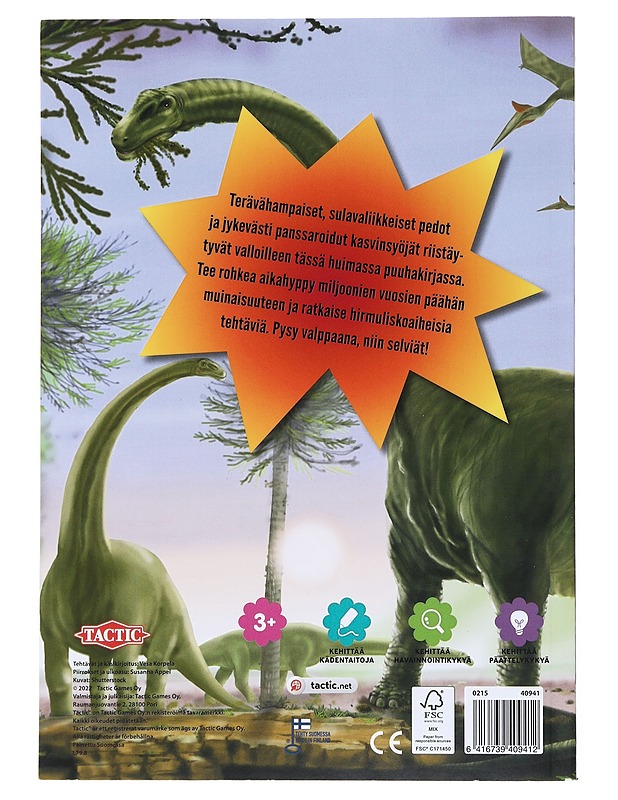 Mahtavat Dinosaurukset puuhakirja - Lastenkirjat - 10105519535 - 1