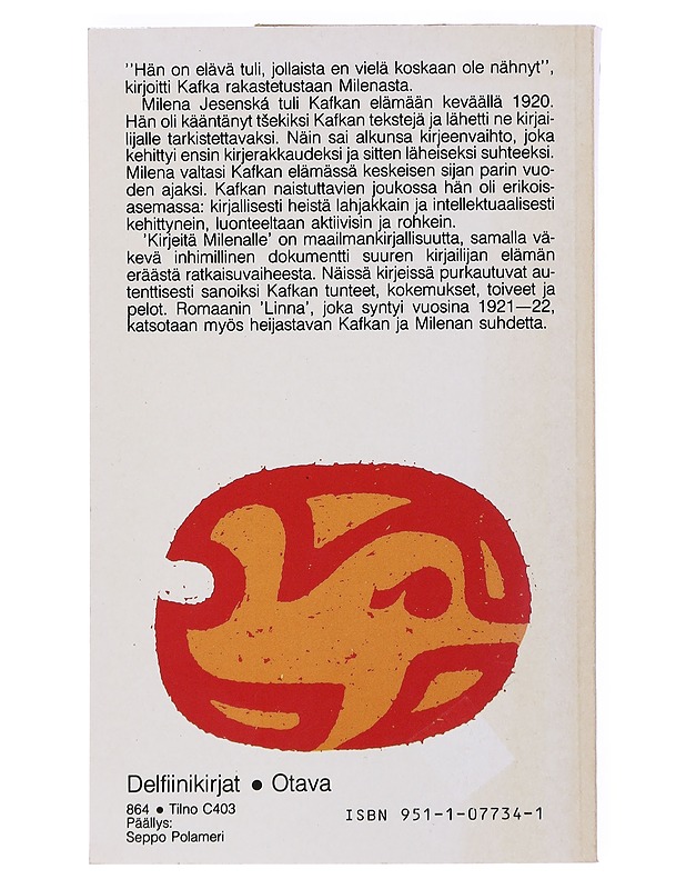 KIRJEITÄ MILENALLE - KAFKA, FRANZ - Elämäkerrat ja muistelmat - 10105519542 - 1