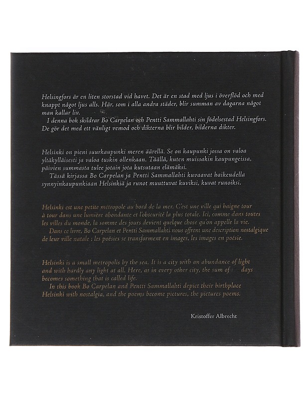 Staden, kaupunki, la ville, city - Carpelan, Bo - Runot ja näytelmät - 10105519545 - 1