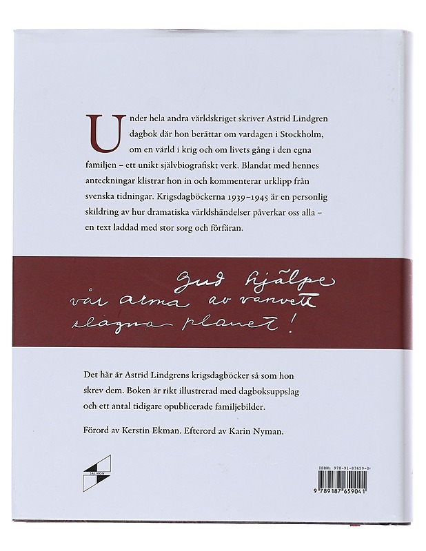 Krigsdagböcker 1939-1945 - Lindgren, Astrid - Elämäkerrat ja muistelmat - 10105519554 - 1