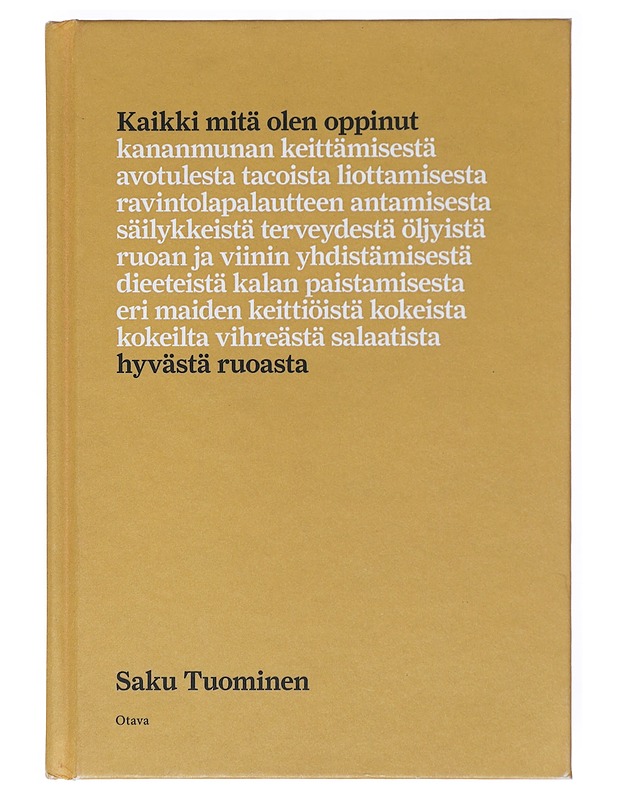 Kaikki mitä olen oppinut hyvästä ruoasta - Tuominen, Saku - Ruokakirjat - 10105519559 - 0