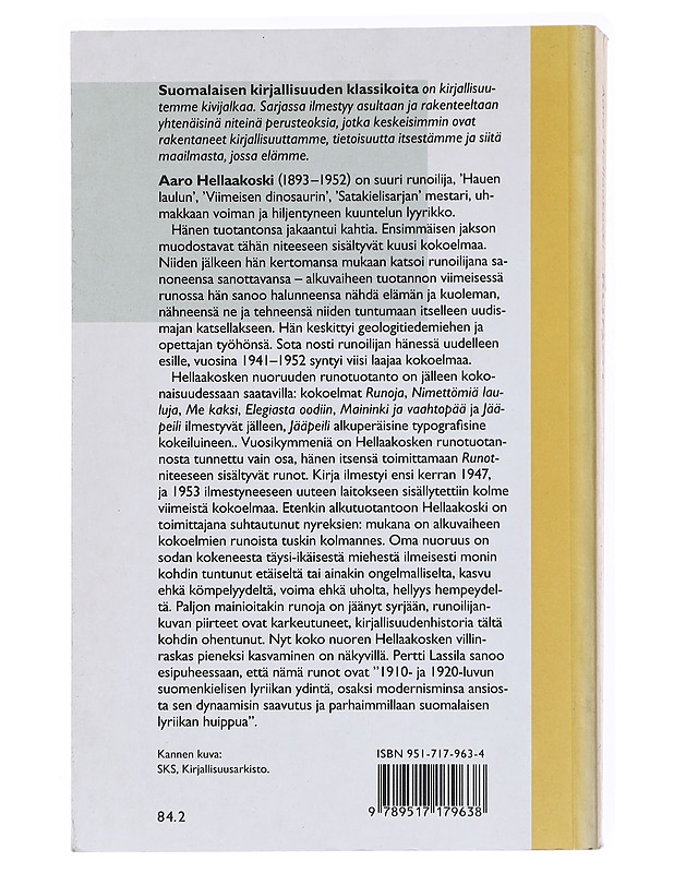 Runot 1916-1928 - Aaro Hellaakoski - Runot ja näytelmät - 10105519588 - 1