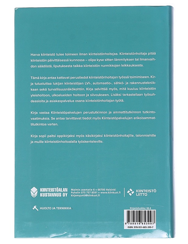 Kiinteistönhoidon käsikirja - Jaatinen, Annika - Tietokirjat ja oppaat - 10105519601 - 1