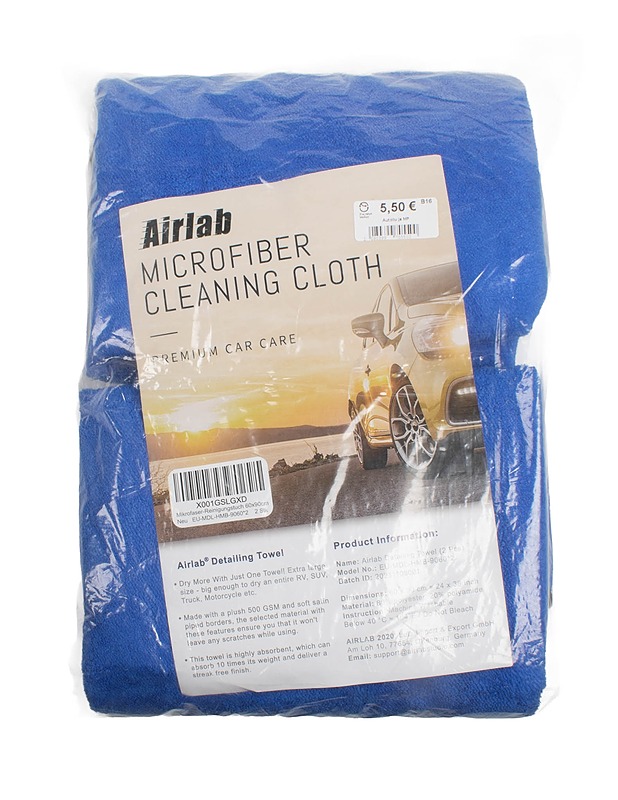 AIRLAB mikrokuitupyyhe 2kpl - Rakennustarvikkeet - 10105519626 - 0