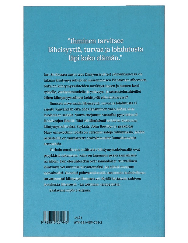 Kiintymyssuhteet elämänkaaressa - Jari Sinkkonen - Tietokirjat ja oppaat - 10105519628 - 1