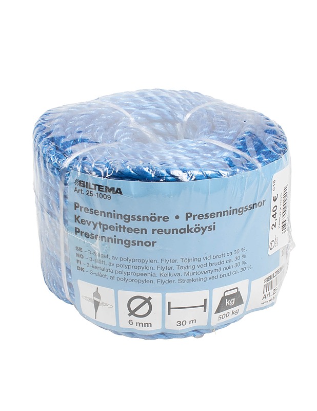 Kevytpeitteen reunaköysi, 30 m - Rakennustarvikkeet - 10105519635 - 0