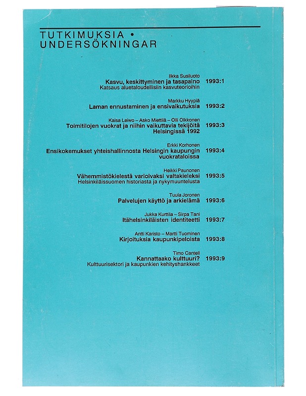 Arkkitehtuurin vastaanotto Pikku-Huopalahdessa - Timo Kalanti - Tietokirjat - 10105519634 - 1