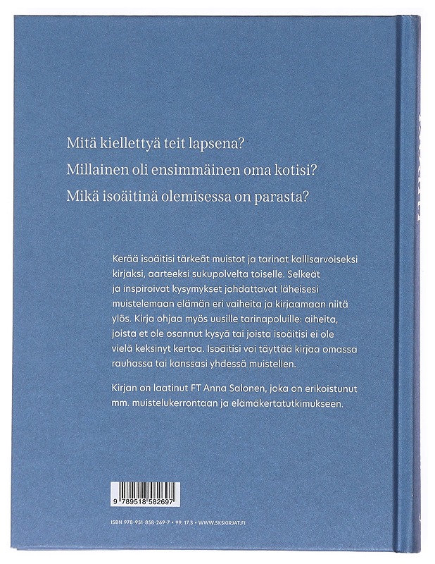 Isoäiti : anna muistojesi puhua - Anna Salonen - Elämäkerrat ja muistelmat - 10105519639 - 1