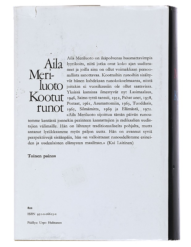 Kootut runot - Aila Meriluoto - Runot ja näytelmät - 10105519653 - 1