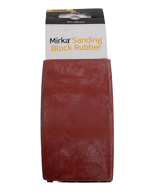 MIRKA Sanding Block Rubber hiomatuki, 70x125mm - Rakennustarvikkeet - 10105519668 - 0