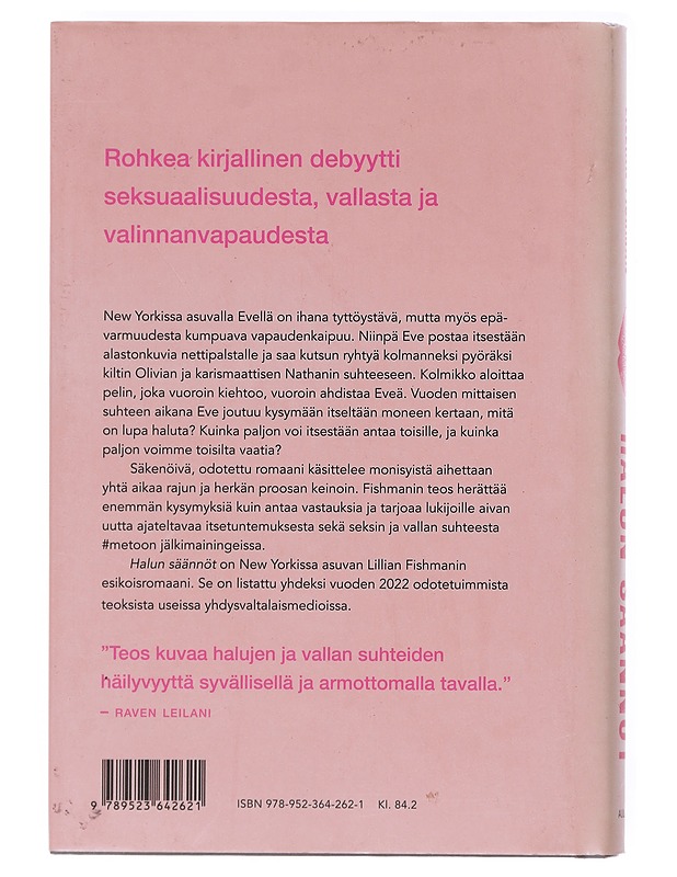 Halun säännöt - Fishman, Lillian - Romaanit ja novellit - 10105519676 - 1