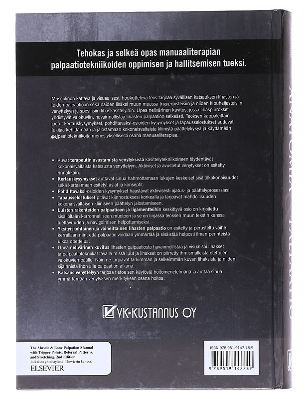 Anatomia & palpaatio - Muscolino, Joseph E. - Tietokirjat ja oppaat - 10105519678 - 1