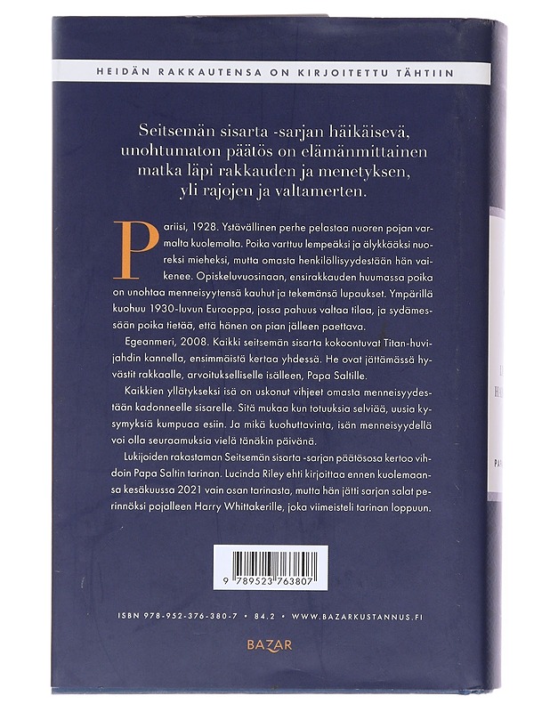 Atlas, Papa Saltin tarina - Riley, Lucinda - Romaanit ja novellit - 10105519690 - 1