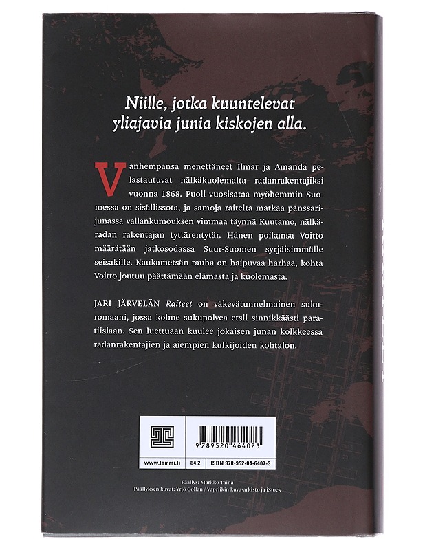 Raiteet - Jari Järvelä - Romaanit ja novellit - 10105519726 - 1
