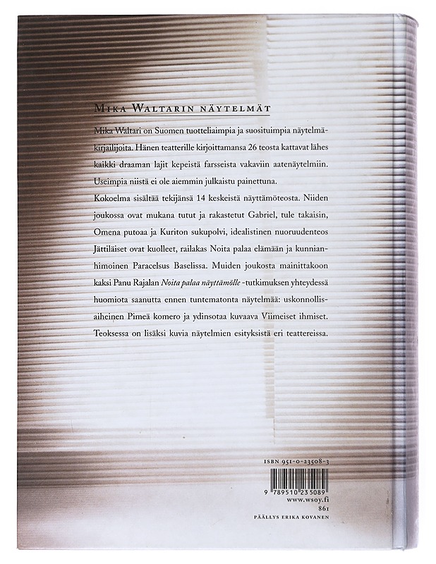 Mika Waltarin näytelmät - Waltari, Mika - Romaanit ja novellit - 10105519741 - 1