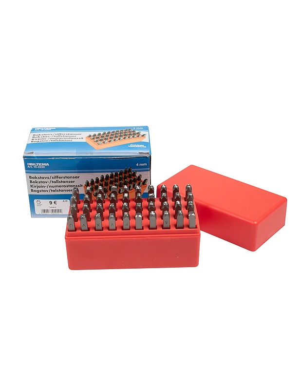 BILTEMA Art 19-2230 kirjain-numerostanssit, 4mm - Rakennustarvikkeet - 10105519760 - 0