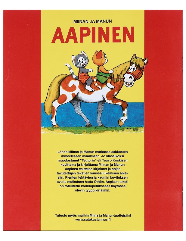 Miinan ja Manun aapinen - Teutori - Lastenkirjat - 10105519776 - 1