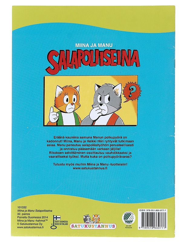 Miina ja Manu salapoliiseina - Teutori - Lastenkirjat - 10105519847 - 1