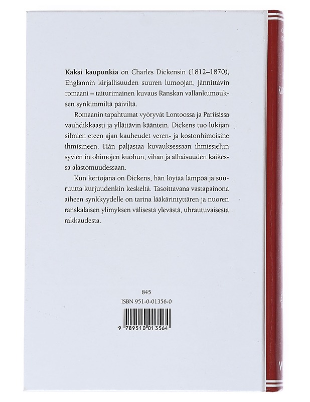 Kaksi kaupunkia - Dickens, Charles - Romaanit ja novellit - 10105519880 - 1