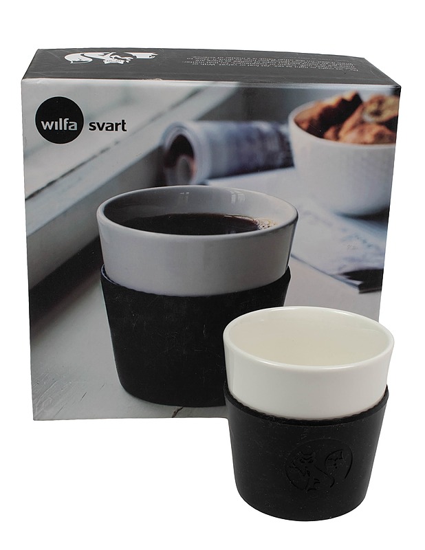 WILFA Svart kahvikuppi, 4 kpl - Mukit ja kahvikupit - 10105519919 - 0