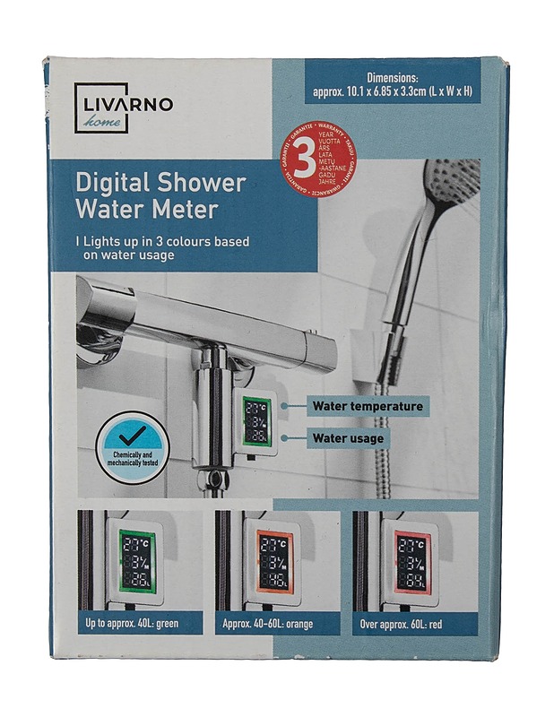 LIVARNO HOME digitaalinen suihkuvahti  - Muut urheiluvälineet ja vapaa-aika - 10105519934 - 1