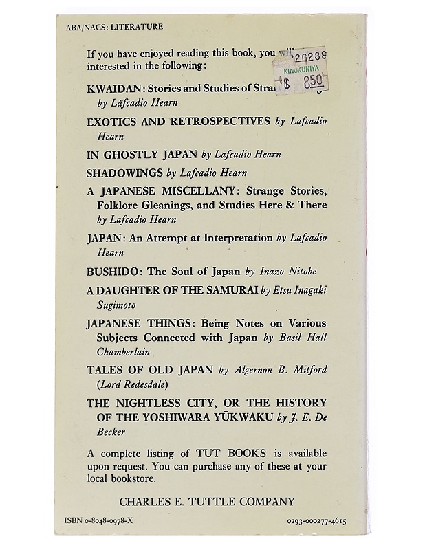 Gleanings in Buddha Field:- Lafcadio Hearn - Tietokirjat ja oppaat - 10105519971 - 1