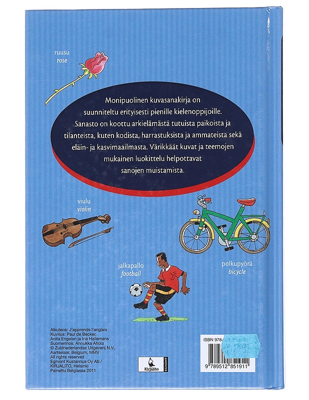 Opin englantia : kuvasanakirja aloittelijalle - De Becker, Paul - Lastenkirjat - 10105519994 - 1