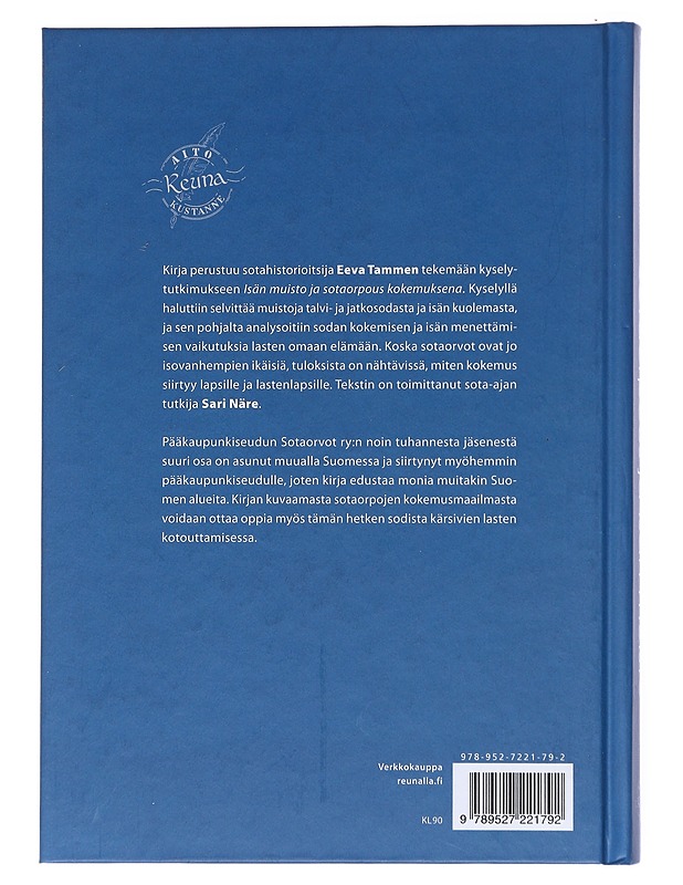 Sotaorpous ja isän muisto - Eeva Tammi - Elämäkerrat ja muistelmat - 10105519997 - 1
