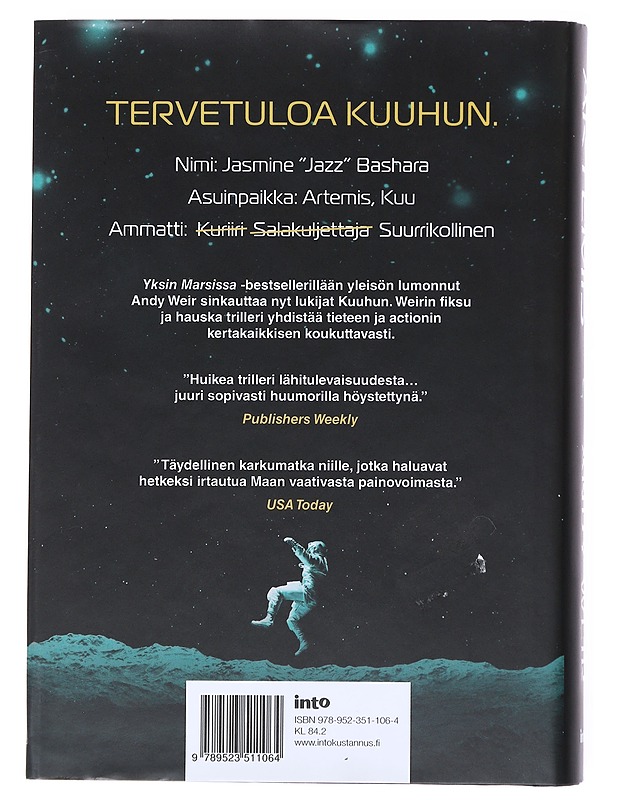 Artemis - Weir, Andy - Romaanit ja novellit - 10105520038 - 1