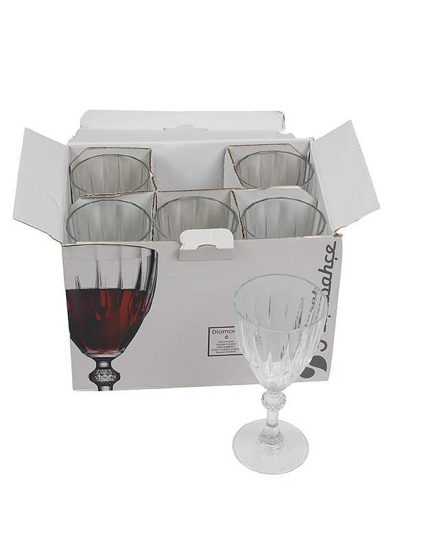 PASABAHCE Diamond viinilasi, 6 kpl - Lasit - 10105520121 - 0