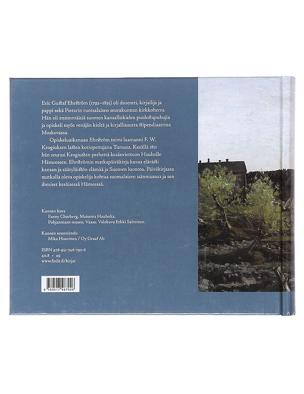 Hämeen sydänmailla : matkapäiväkirja 1811 - Ehrström, Erik Gustaf - Elämäkerrat ja muistelmat - 10105520189 - 1