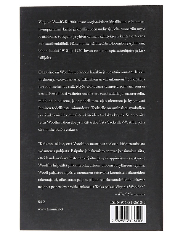 Orlando - Woolf, Virginia - Romaanit ja novellit - 10105520202 - 1
