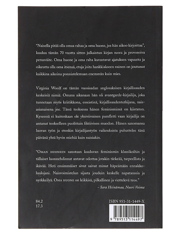 Oma huone - Woolf, Virginia - Historiakirjat - 10105520211 - 1