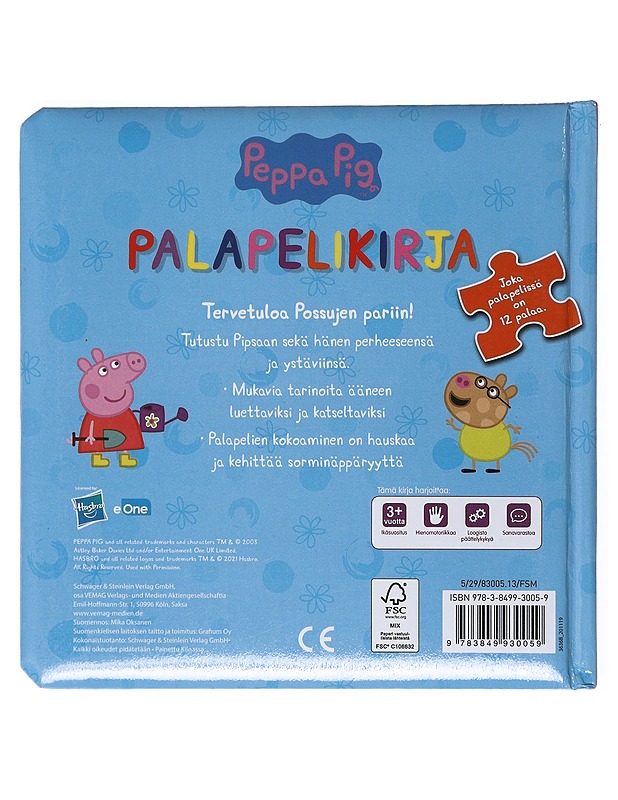Peppa pig : Palapelikirja - Lastenkirjat - 10105520261 - 1