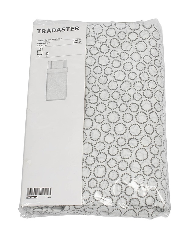 IKEA TRÄDASTER pussilakanasetti, 150x200 cm + 50x60 cm - Liinavaatteet - 10105520286 - 0