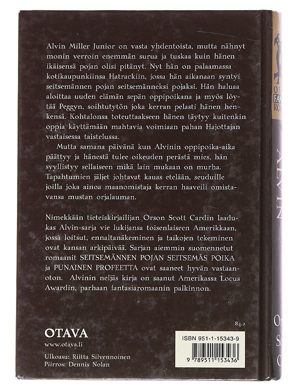 Oppipoika Alvin : Alvinin kolmas kirja - Card, Orson Scott - Romaanit ja novellit - 10105520294 - 1