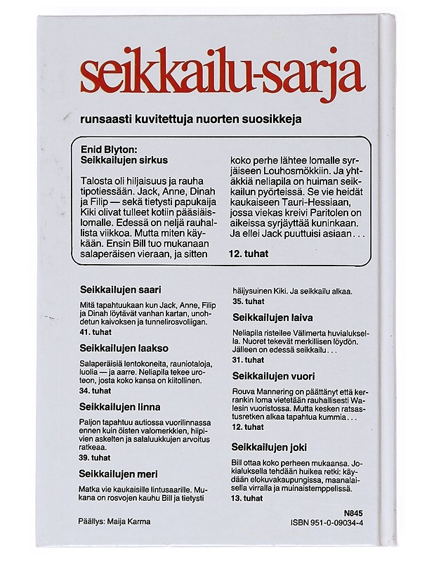 Seikkailujen sirkus - Blyton, Enid - Nuorten kirjat - 10105520316 - 1