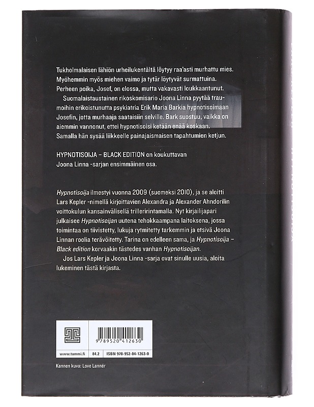 Hypnotisoija : Black edition : rikosromaani - Kepler, Lars - Kirja lahjaksi - 10105520321 - 1