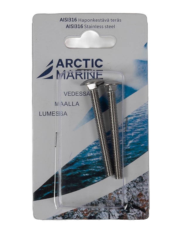 ARCTIC MARINE lukkoruuvi DIN603 M6X60 2 kpl - Rakennustarvikkeet - 10105520331 - 0