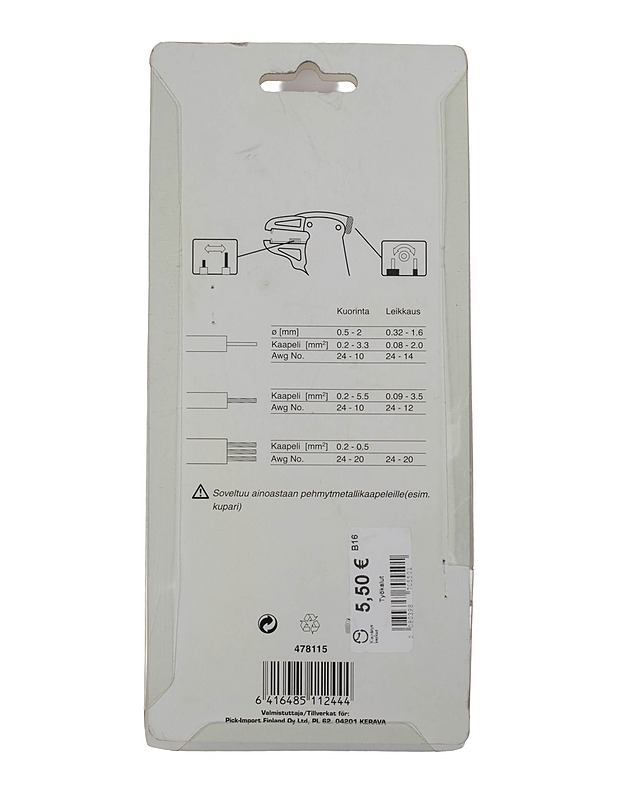 KRAFT automaattikuorintapihdit ja leikkuri - Rakennustarvikkeet - 10105520354 - 1