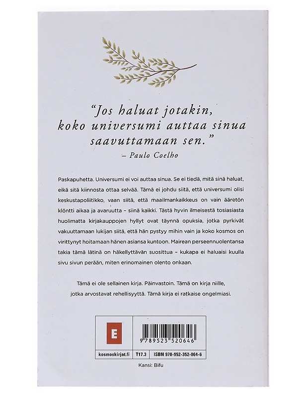 Menisit ennemmin terapiaan : rehellinen self help -kirja - Iikka Kivi - Tietokirjat ja oppaat - 10105520403 - 1