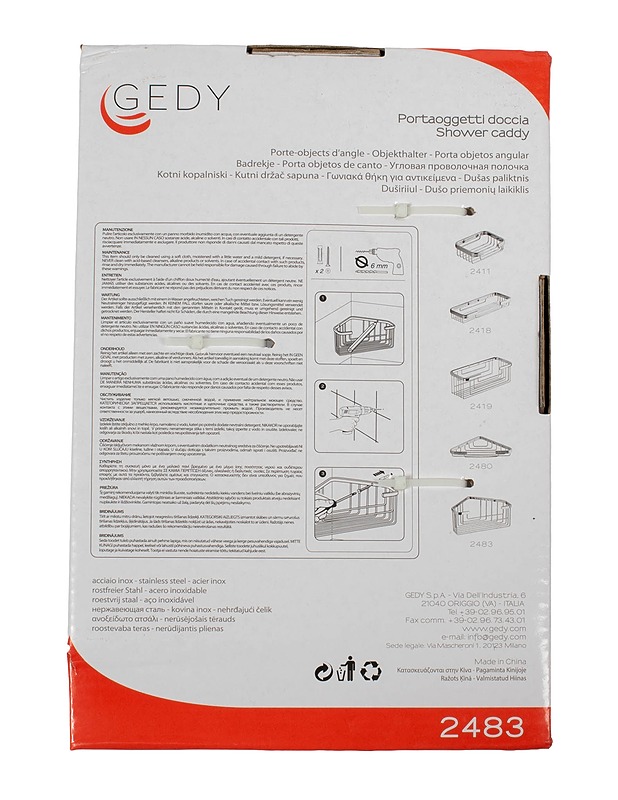 GEDY suihkukori - Muut urheiluvälineet ja vapaa-aika - 10105520419 - 2