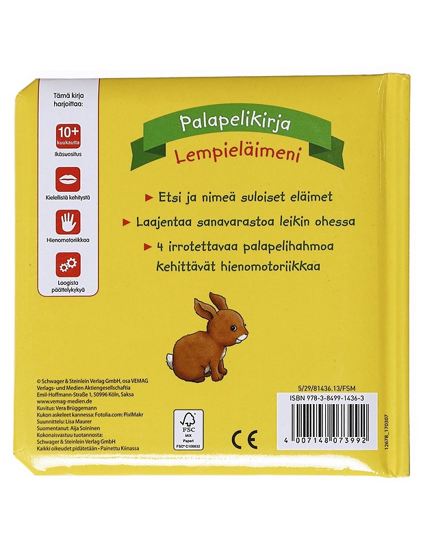 Palapelikirja: Lempieläimeni - Lastenpyörät - 10105520412 - 1